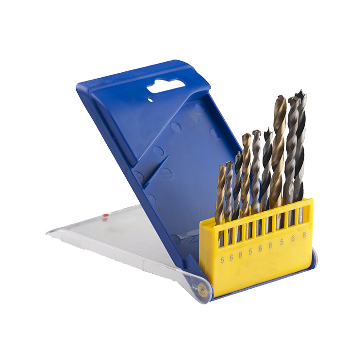 9Pcs Metric Combination Drill Bit Set in Plastic Box